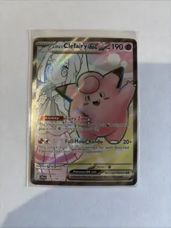 Pokemon TCG: Lillie's Clefairy EX Holo Full Art 173/159 Journey Together - Image 1