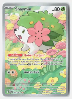 Shaymin 185/182 Illustration Rare Destined Rivals Pokemon Holo Near Mint - Image 1