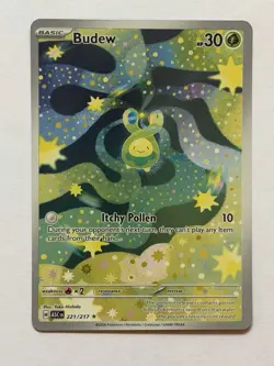 Pokemon TCG Budew Ascended Heroes 221/217 Near Mint Illustration Rare - Image 1