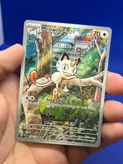 Pokemon ME02 Phantasmal Flames Meowth 106/094 Illustration Rare IR NM - Image 2