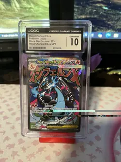 2025 Pokemon MEP BSP UPC #023 Mega Charizard X ex UPC Promo CGC 10 GEM MINT - Image 1