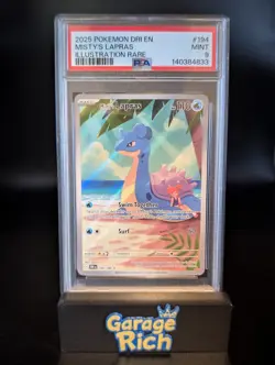 Misty's Lapras 194/182 - PSA 9 - Destined Rivals IR Pokemon TCG - Mint Graded - Image 1