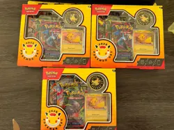 Pokemon TCG 2026 Pokemon Day Sealed Box Lot (3) Pikachu Promo & Booster Packs - Image 1