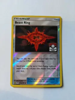 Pokemon League Cup Promo BEAST RING ALTERNATE ART 102a/131 - Image 1