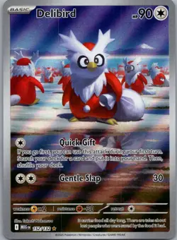 Delibird 152/132 Illustration Rare Mega Evolution Pokemon Near Mint - Image 1