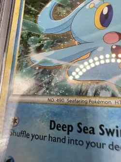 Pokemon TCG PSA 9 Manaphy Holo Unleashed SWIRL 3/95 *LOW POP* - Image 3