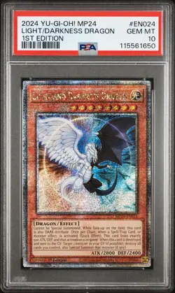 2024 Yu-Gi-Oh Light and Darkness Dragon MP24-EN024 QCSR PSA 10 (Aug 25) - Image 1