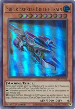 Yu-Gi-Oh Card - LDS2-EN121 - SUPER EXPRESS BULLET TRAIN (ultra rare) - NM/Mint - Image 1