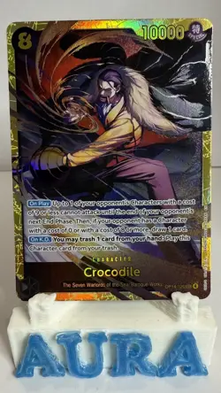 Crocodile OP14-120 SEC The Azure Sea’s Seven One Piece TCG English NM - Image 1