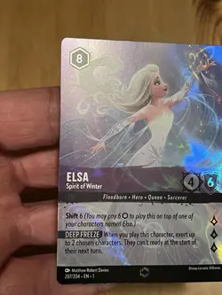 2023 Disney Lorcana The First Chapter Elsa Enchanted 207/204 - Image 5