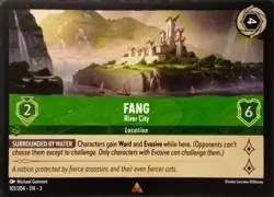 101/204 FANG RIVER CITY INTO THE INKLANDS RARE DISNEY LORCANA CARD - Image 1