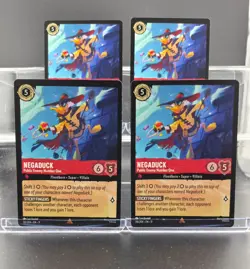 Disney Lorcana Negaduck - Public Enemy Number One 116/204 Winterspell R 4 Cards - Image 1