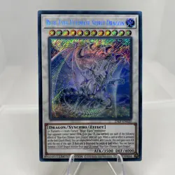 Yugioh Blue-Eyes Ultimate Spirit Dragon 25LP-EN020 Secret Rare with Stamp NM - Image 1