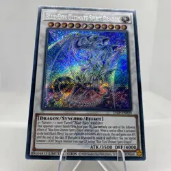 Yugioh Blue-Eyes Ultimate Spirit Dragon 25LP-EN020 Secret Rare with Stamp NM - Image 4