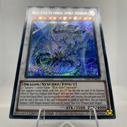 Yugioh Blue-Eyes Ultimate Spirit Dragon 25LP-EN020 Secret Rare with Stamp NM - Image 5