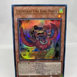 Yugioh Legendary Fire King Ponix 25LP-EN004 Ultra Rare with Stamp NM - Image 2