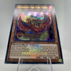 Yugioh Legendary Fire King Ponix 25LP-EN004 Ultra Rare with Stamp NM - Image 4