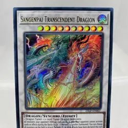 Yugioh Sangenpai Transcendent Dragion 25LP-EN007 Ultra Rare with Stamp NM - Image 2
