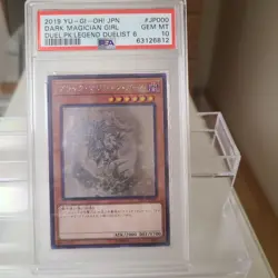 YuGiOh Dark Magician Girl PSA10 Holographic Rare Collector Card - Image 1