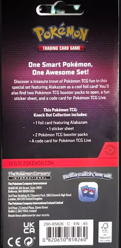 Pokemon TCG: Knock Out Collection- ALAKAZAM - Brand New / Factory Sealed 2025 - Image 3