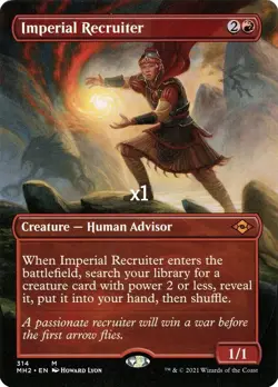 MTG Borderless Modern Horizons 2 MH2 Imperial Recruiter MINT - Image 1