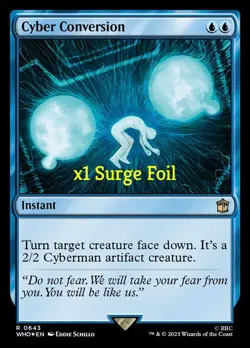 MTG Surge Foil Universes Beyond: Doctor Who WHO Cyber Conversion MINT - Image 1