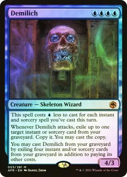 MTG - Demilich - Foil - Adventures in the Forgotten Realm - Magic the Gathering - Image 1
