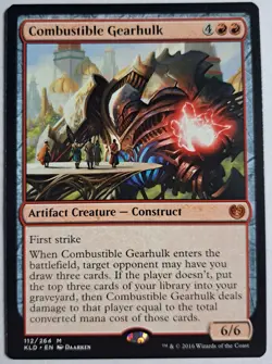 Combustible Gearhulk x1 Kaladesh Magic the Gathering MTG LP/NM - Image 1