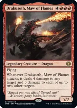 Drakuseth, Maw of Flames - Near Mint MTG Magic Game Night: Free-For-All - Image 1