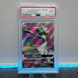 2017 Pokemon Sun & Moon Burning Shadows 140/147 Full Art Gardevoir GX PSA 9 Mint - Image 1