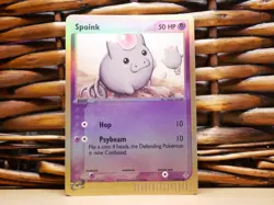 Pokemon SPOINK 74/97 REVERSE HOLO | LP Light Play | EX Dragon | 2003 #2 - Image 1