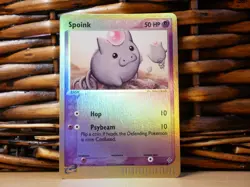Pokemon SPOINK 74/97 REVERSE HOLO | LP Light Play | EX Dragon | 2003 #2 - Image 2