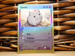 Pokemon SPOINK 74/97 REVERSE HOLO | LP Light Play | EX Dragon | 2003 #1 - Image 1