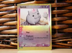 Pokemon SPOINK 74/97 REVERSE HOLO | LP Light Play | EX Dragon | 2003 #1 - Image 2
