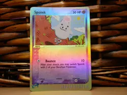 Pokemon SPOINK 73/97 REVERSE HOLO | D Damaged | EX Dragon | 2003 - Image 2