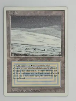 Tundra - Revised Edition - Magic The Gathering - MTG - LP Condition - Image 1