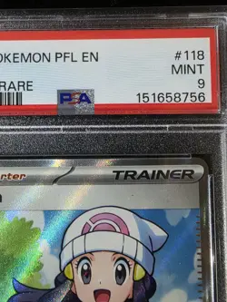 #118 DAWN PSA 9 Full Art Trainer 2025 POKEMON PFL PHANTASMAL FLAMES ULTRA RARE - Image 4