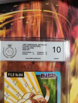 Pokemon Card Duflor Gloom Pocket Monsters Carddass 1997 Japanese PGS PSA 10 - Image 4