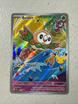 Pokemon Rowlet 043 First Partners Promo Illustration Rare 30th Anniversary - Image 1
