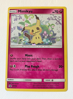 Pokemon Card Mimikyu Sm163 Sm Holo Shiny - Image 1