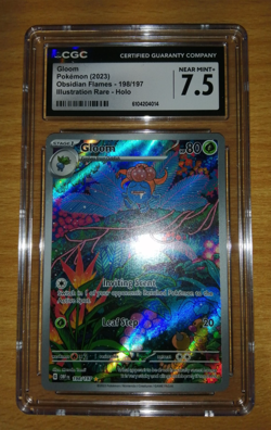 Pokemon Gloom 198/197 - Illustration Rare - Obsidian Flames - CGC Grade 7.5 - Image 1