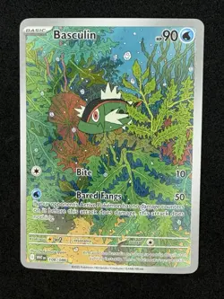 Pokemon TCG Basculin 108/086 Illustration Rare Holo White Flare - Image 1