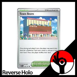 Pokemon TCG: Obsidian Flames - Reverse Holo - 196/197 - Town Store - Image 1