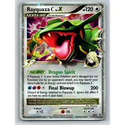Rayquaza C LV.X DP47 Diamond & Pearl Black Star Promo Holo Pokemon SWIRL - Image 1