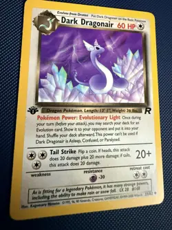 2000 Pokemon TEAM ROCKET 1st Edition DARK DRAGONAIR 33/82 NM-MT 💠 - Image 2