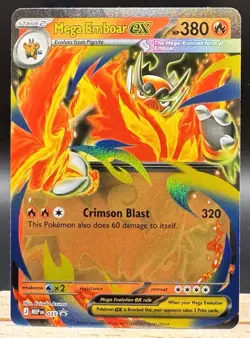 Mega Emboar ex 035 Black Star Promo Ascended Heroes Pokemon TCG NM - Image 1