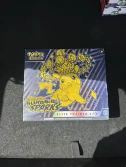 Pokemon Scarlet & Violet Surging Sparks Elite Trainer Box Pikachu Magneton 2024 - Image 1