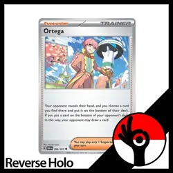 Pokemon TCG: Obsidian Flames - Reverse Holo - 190/197 - Ortega - Image 1