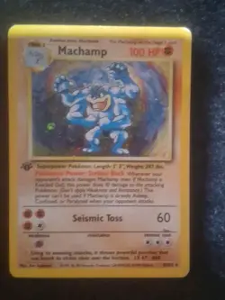 Pokemon Machamp 8/102 1st Edition Holo Base Set - Image 1