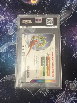 Japanese Pokemon 2005 Bandai Zukan Deoxys & Rayquaza 404 PSA 10 - Image 2